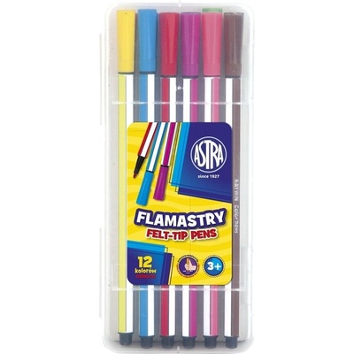 Шестоъгълни флумастери с филц 12 цвята (as314115001)