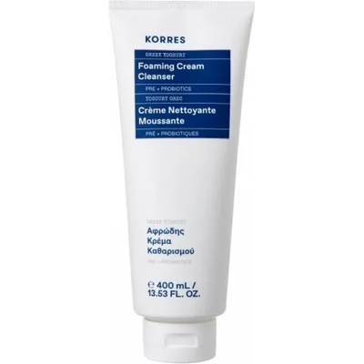 KORRES Измиваща пяна крем за лице Гръцки Йогурт, Korres Greek Yoghurt Foaming Cream Cleanser 400ml