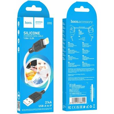 Hoco X90 USB A na Lightning Hoco 2,4 A 1m bílý
