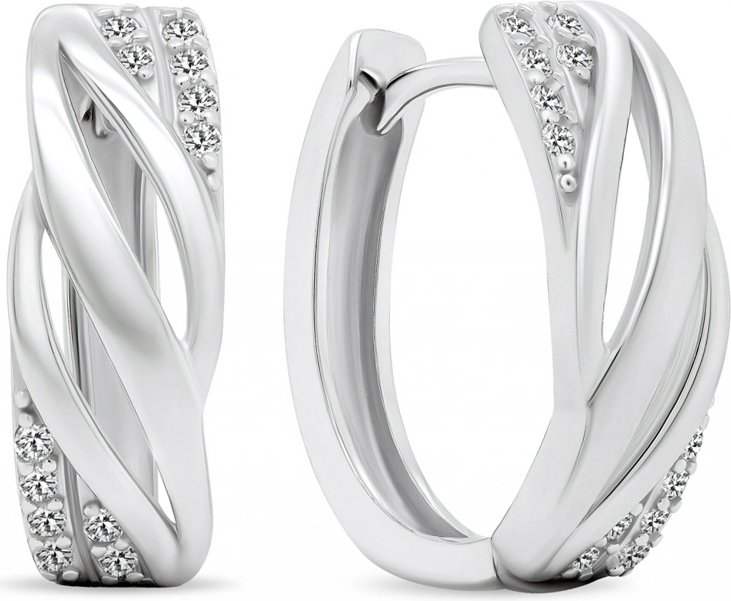 Brilio Silver náušnice EA452W