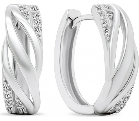 Brilio Silver náušnice EA452W