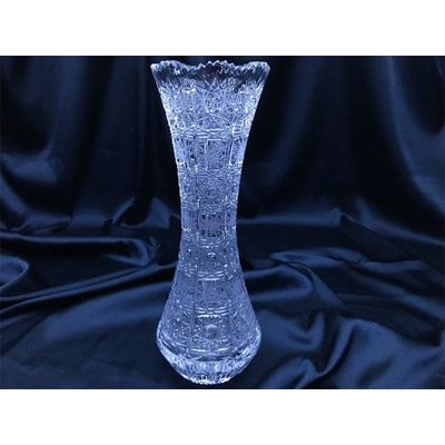 Krištáľová brúsená váza 25 cm
