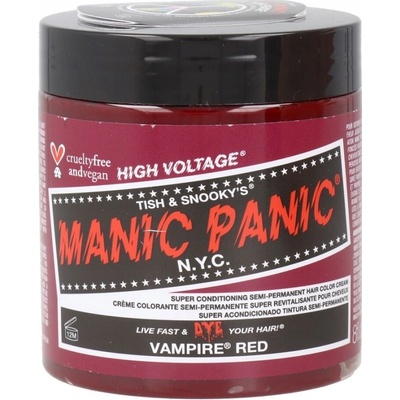 Manic Panic Panic High Semi-Permanentní Barva Červená Veganská 237 ml