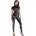 Noir Handmade Powerwetlook Jumpsuit with Short Sleeves 2730715 Black XL
