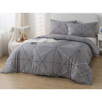 XPOSE bavlna obliečky SAMUEL sivé 220x200 70x90