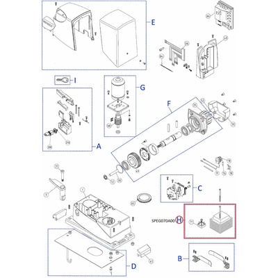 SPEG070A00 kit - Transformátor a DPONTE-B.2830