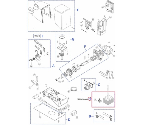SPEG070A00 kit - Transformátor a DPONTE-B.2830