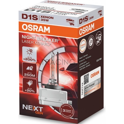 Xenon výbojka D1S Osram 12/24V XENARC NIGHT BREAKER LASER 4500K +200% | Zboží Auto