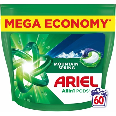 Ariel All in1 Pods prací kapsule Mountain Spring 60 PD