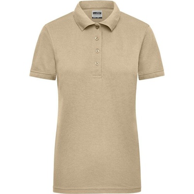 James & Nicholson JN 829 Dámske pracovné piqué polo šedá Stone