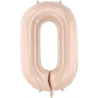 Party Deco Фолиен балон цифра, 72 см, Тъмен Бежов - 0 (fb230t-0-013c)