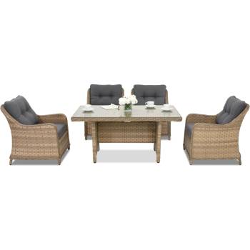 Garden Point Градински мебели от техноратан Toledo Premium 4 Garden Point cappuccino (GAP323-FIE4)