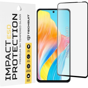 Techsuit Калъф за Oppo A98 5G / A79 5G / A58 4G / OnePlus Nord N30 SE - ESD стъкло - черен
