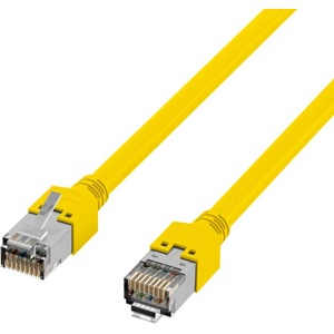 EFB-Elektronik RJ45 пач корда cat. 5e Draka, SF-UTP LSZH CU, жълта, 0.50 метра (K8015.0,50)