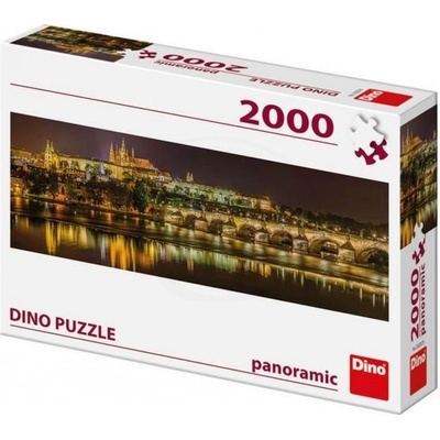 Dino Panoramatické Karlův most v noci 2000 dielov