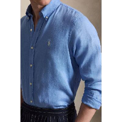 Ralph Lauren риза мъжка от лен Long Sleeve Sport Shirt (710966294)
