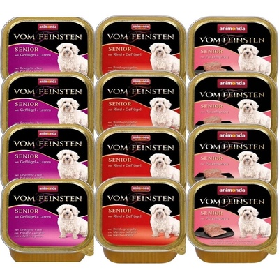 Animonda Dog Vom Feinsten Senior Mix príchutí 12x150 g
