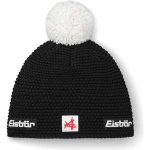 Eisbär Зимна шапка (beanie) Eisbär Jamie Pompon Ski Austria Beanie - Schwarz / White - размер One Size (904-5478-0611)