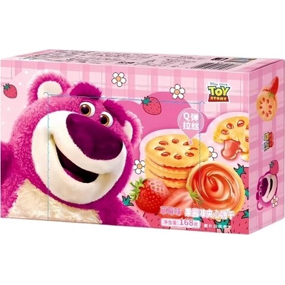 Binqi & Disney Lotso Strawberry Sandwich Biscuits 168 g