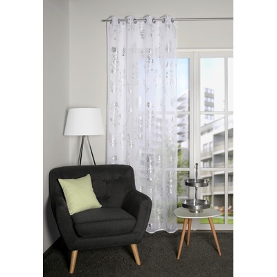 Home Wohnideen hotová záclona 53164 TREA 1705 strieborna 245x135 cm (v x s)