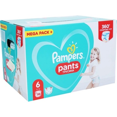 Pampers бебешки Гащи Xl 6 Меga Pack+ 84бр