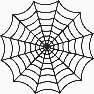 Oh Yeah! Oh Yeah! Halloweenové prostírání Pavučina 30 cm 2 ks