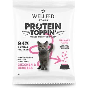 WELLFED Протеинов топинг на прах с пилешко и червени боровинки, 6 гр