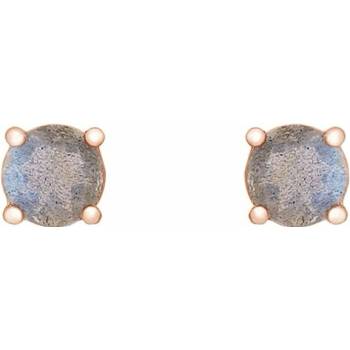 Eppi Elegantné zlaté náušnice s labradoritmi Olivette E41814