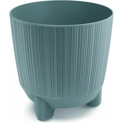PROSPERPLAST Kvetináč RYFO N s nožičkami skandinávský modrý 16,8cm