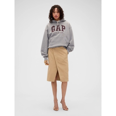 GAP Cargo sukňa Gap × Victoria Beckham hnedá