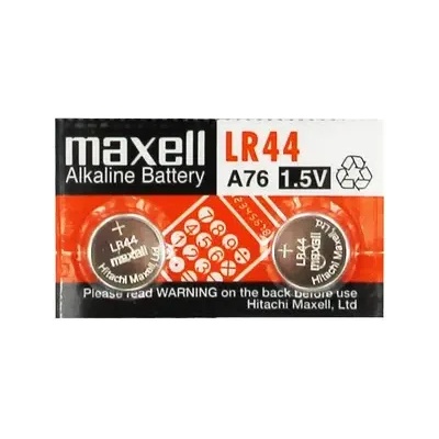 Maxell Бутонна микроалкална батерия lr-44 /ag13/ 2бр. 1, 55v в опаковка maxell (ml-ba-lr44)