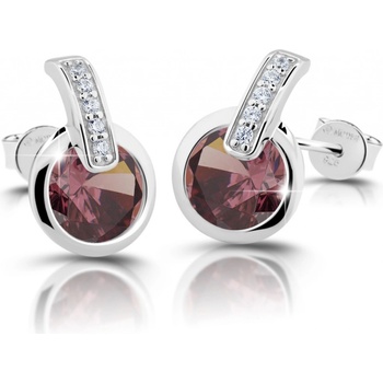 Modesi Očarujúce strieborné náušnice so zirkónmi M21062