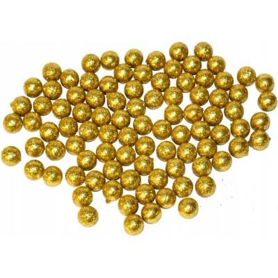 Othmar Decorations Brokátové kulki ZŁOTE 18mm vianočné ozdoby na vianočný stromček 20g