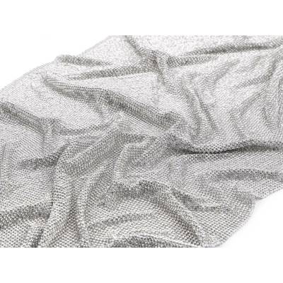 Stoklasa Štras v metráži zlatá, stříbrná 39x116 cm Balení: 1 ks, Varianta: 1 stříbrná 1 stříbrná