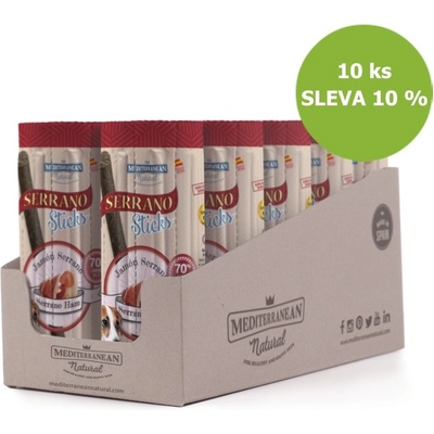 Serrano Dog Sticks Ham, tyčinka 16 x 12 g
