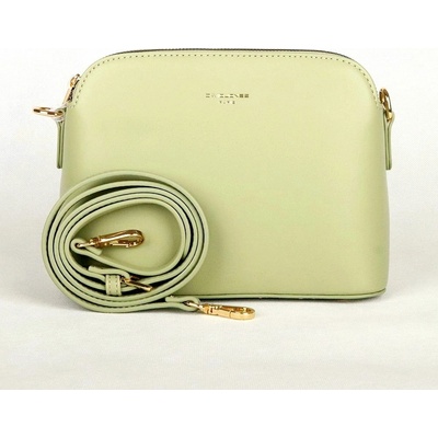 David Jones malá pevná tříoddílová crossbody kabelka CM6938 jablkově zelená