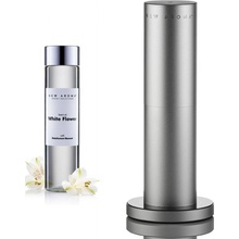 New Aroma difuzér Tower silver 100 m2 + 200 ml olej White Flower aroma olej