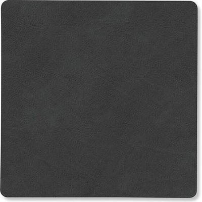 LIND Podtácka Square Nupo čierna koža 10x10cm