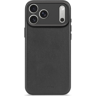 Decoded leather backcover for iphone 17 pro - black (k-d26ipo17pbc1bk)