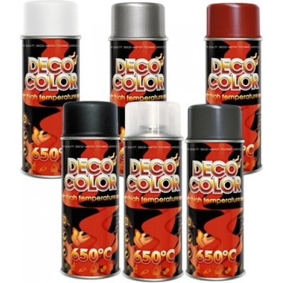Deco color sprej na vysoké teploty 650°C biely 400ml