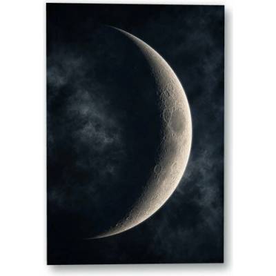 Plakát – Srpek Měsíce v temné obloze 90 × 135 cm Bez rámu Ne Bez rámu
