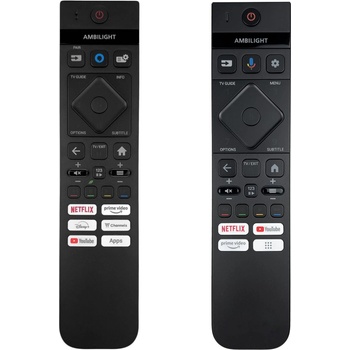 съвместим Philips 398gm10bephy001cr, 50pus8897/12, pus8818, pus8818, 65oled908, oled808 - заместител дистанционно управление с подсветка (398gm10bephy001cr, 50pus8897/12, pus8818, pus8818, 65oled908, oled808)