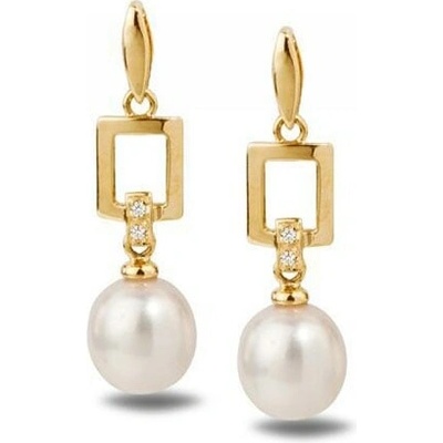 Eppi Perlové náušnice s diamantmi Elodia E62