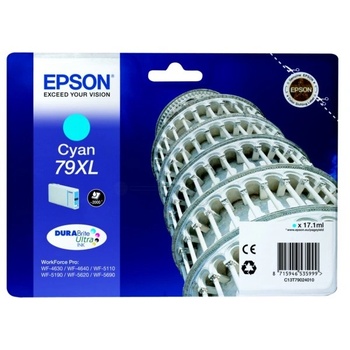 Epson Tower of Pisa 79XL глава и патрон за мастиленоструен принтер 1 броя Оригинал Висок (XL) добив Синьо-зелен (C13T79024010) (C13T79024010)