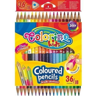 Colorino Цветни моливи Colorino 36 цвята, 18 бр (68512)
