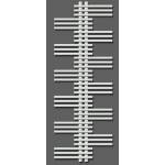 Zehnder Yucca - Радиатор за баня 177х80 см, прав, централна връзка 5 см, едноредов, бял лак YS-180-080 (YS-180-080)