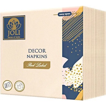 Image 1 of Joli Шампанско цветни салфетки лукс двупластови 30 бр