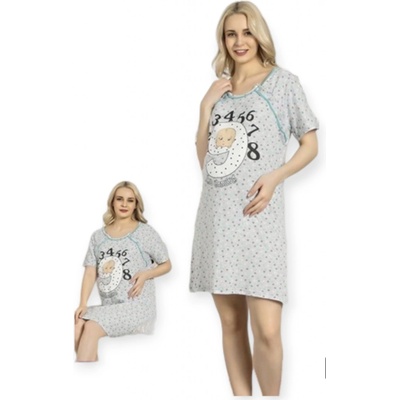 Dámska tehotenská nočná košela I´m comming Svetlooranžová