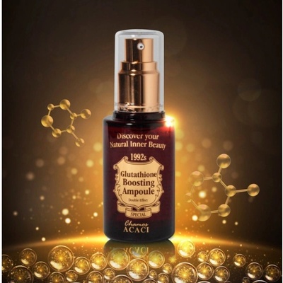 Chamos Cosmetics Интензивно избелващ и озаряващ серум против бръчки с глутатион и ниацинамид Chamos Acaci Glutathione Boosting Ampoule (CHAS615317)