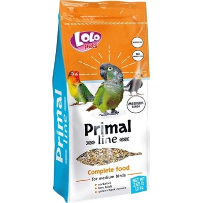 LOLO PETS Primal Line malé a stredné papagáje 1,2 kg